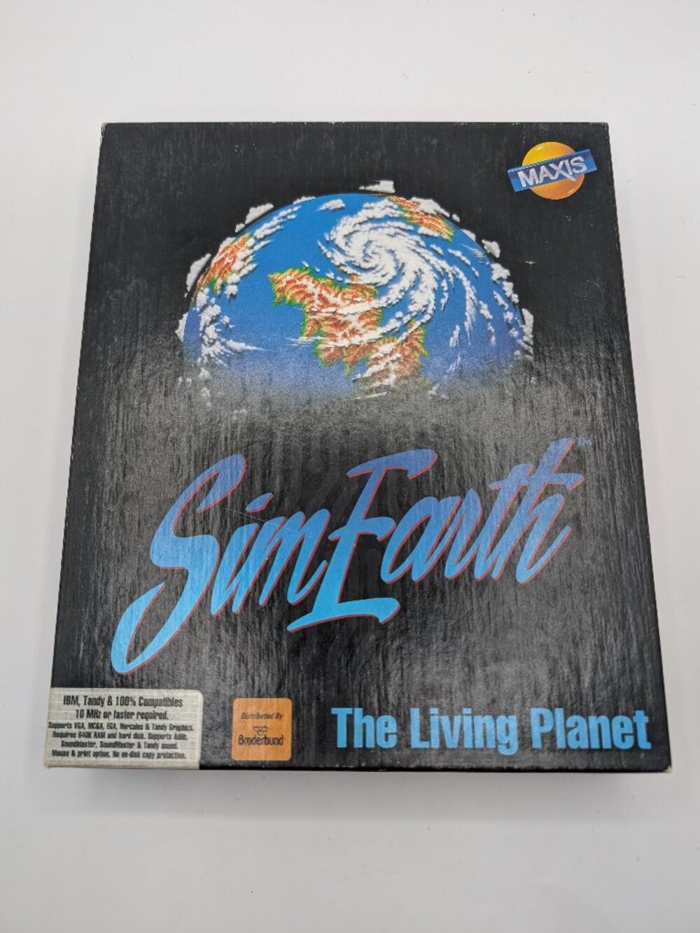 Vintage SimEarth: The Living Planet Game (PC, 1990) - 5.25 Floppy and Manual
